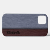 Braun und Grau Beruflich Moderne Case-Mate iPhone Hülle (Rückseite (Horizontal))