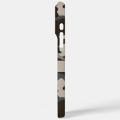 Braun und Grau getarnt Personalisiert Case-Mate iPhone Hülle (Rückseite / Links)