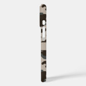 Braun und Grau getarnt Personalisiert Case-Mate iPhone Hülle (Rückseite / Links)