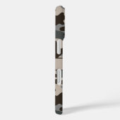 Braun und Grau getarnt Personalisiert Case-Mate iPhone Hülle (Rückseite / Rechts)