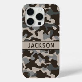 Braun und Grau getarnt Personalisiert Case-Mate iPhone Hülle