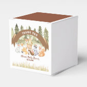 Braun- und Grünholztiere Kinderdusche Geschenkschachtel (Vorderseite)