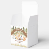 Braun- und Grünholztiere Kinderdusche Geschenkschachtel (Geöffnet)