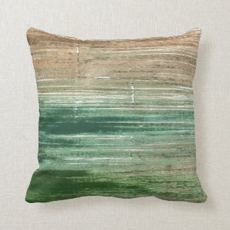 Braun- und Grünkunst Kissen