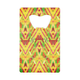 Braun- und Grünmuster Geldbeutel Flaschenöffner