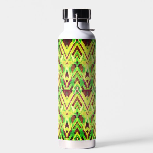 Braun- und Grünmuster Trinkflasche (Links)