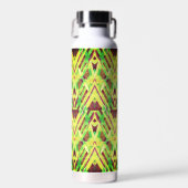 Braun- und Grünmuster Trinkflasche (Vorne)