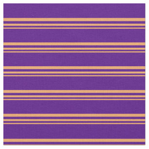 Braun- und Indigo-Farbbandmuster Stoff