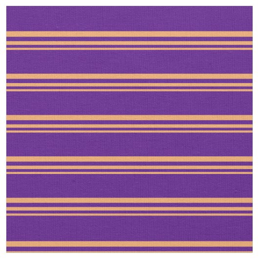 Braun- und Indigo-Farbbandmuster Stoff (Nahaufnahme)