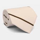 Braun und klassische Diagonale der Creme striped Krawatte (Gerollt)