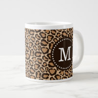 Braun und Leopard Print Custom Monogram