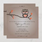 Braun- und Orangenhühner Einladung (Vorne/Hinten)