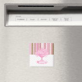 Braun und rosa Chic Magnet (In Situ (Geschirrspüler))