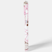 Braun- und Rosa-Frühlingspark Case-Mate iPhone Hülle (Rückseite / Links)