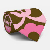 Braun- und Rosatblütendampfer Krawatte (Gerollt)