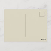 Braun und Schwarz blühen Postkarte (Rückseite)