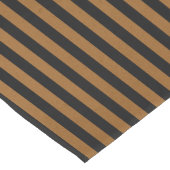 braun und schwarz gestreift mittelgroßer tischläufer (Ecke)