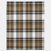 braun und schwarz Kariert Fleecedecke (Vorderseite)