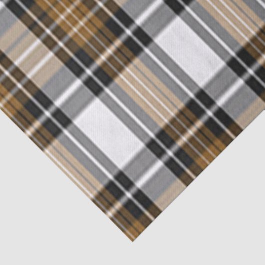 braun und schwarz Kariert Seidenpapier (Detail)