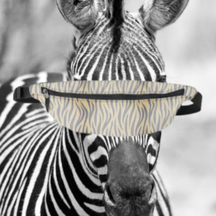 Braun und schwarze Zebrastreifen Bauchtasche