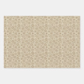 Braun und Tan Craft Weihnachten Geschenkpapier Set (Vorderseite 3)