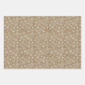 Braun und Tan Craft Weihnachten Geschenkpapier Set (Vorderseite)