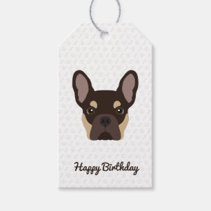 Braun- und Tanfarbener Französische Bulldogge Gebu Geschenkanhänger
