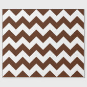 Braun und Weiß Extra große Zickzack Schleifpapier Geschenkpapier (Flach)