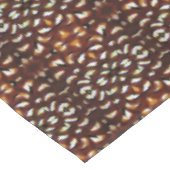 Braun und Weiß, Gemustertes Reeve Fasant Feather Tischdecke (Schrägansicht)
