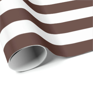 Braun und Weiß gestreift Geschenkpapier