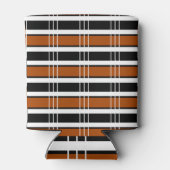 braun und weiß Kariert Dosenkühler (Rückseite)