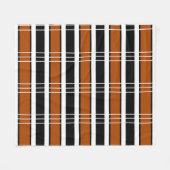 braun und weiß Kariert Fleecedecke (Vorderseite (Horizontal))