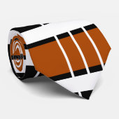 braun und weiß Kariert Krawatte (Gerollt)