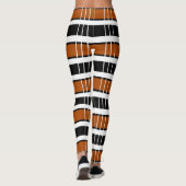 braun und weiß Kariert Leggings (Rückseite)