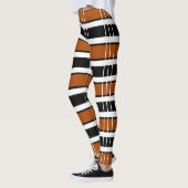 braun und weiß Kariert Leggings (Links)