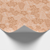 Braun und Weiß Niedlich Moderne Weihnachten Geschenkpapier (Ecke)