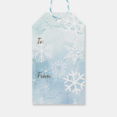 Braun und Weißes Pferd Weihnachten Geschenkanhänger (Rückseite)