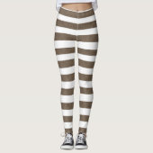 Braun- und WeißLeggings Leggings (Vorderseite)