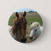 Braun- und Weißpferde, Button (Vorderseite)