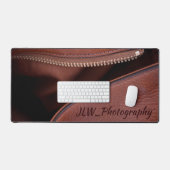 Braun, unzippte Imitate Leder individuell einstell Schreibtischunterlage (Tastatur & Maus)