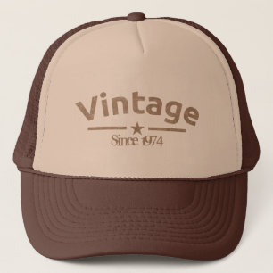 Braun Vintage Grunge raues Jahr, für ihn Truckerkappe