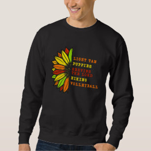 Braun Volleyball & Welpen Nacho Lucha Libre Ringka Sweatshirt