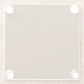 Braun (Vollfarbe) Glasuntersetzer (Rückseite)