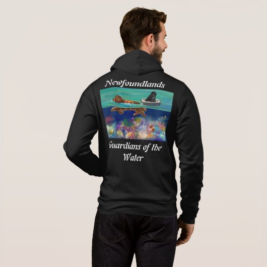 Braun-Wasser-Test 2024 zip Hoodie (Schwarz voll)