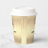 Braun Wedding Pappbecher (Links)