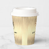 Braun Wedding Pappbecher (Rechts)