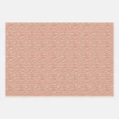 Braun Weihnachten Moderne Bäume Set von 3 Geschenkpapier Set (Vorderseite 2)