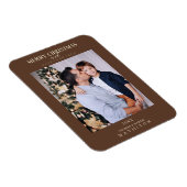 Braun Weihnachten Moderne Moderne Anspruchsvolle F Magnet (Rechte Seite)