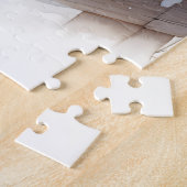 Braun Weihnachtsferd und Kardinal Puzzle (Seite)