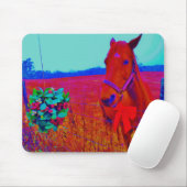 Braun Weihnachtsferkel : Name hinzufügen Mousepad (Mit Mouse)